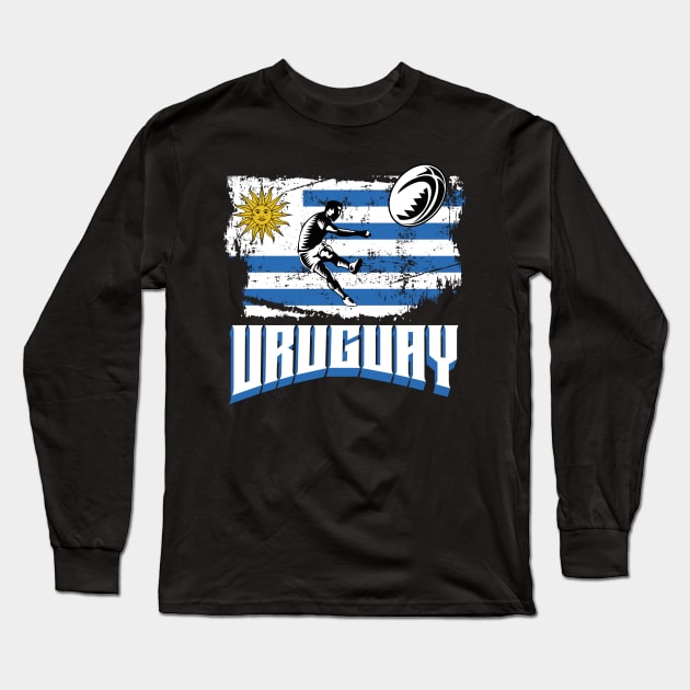 Rugby Uruguay Long Sleeve T-Shirt by EndStrong